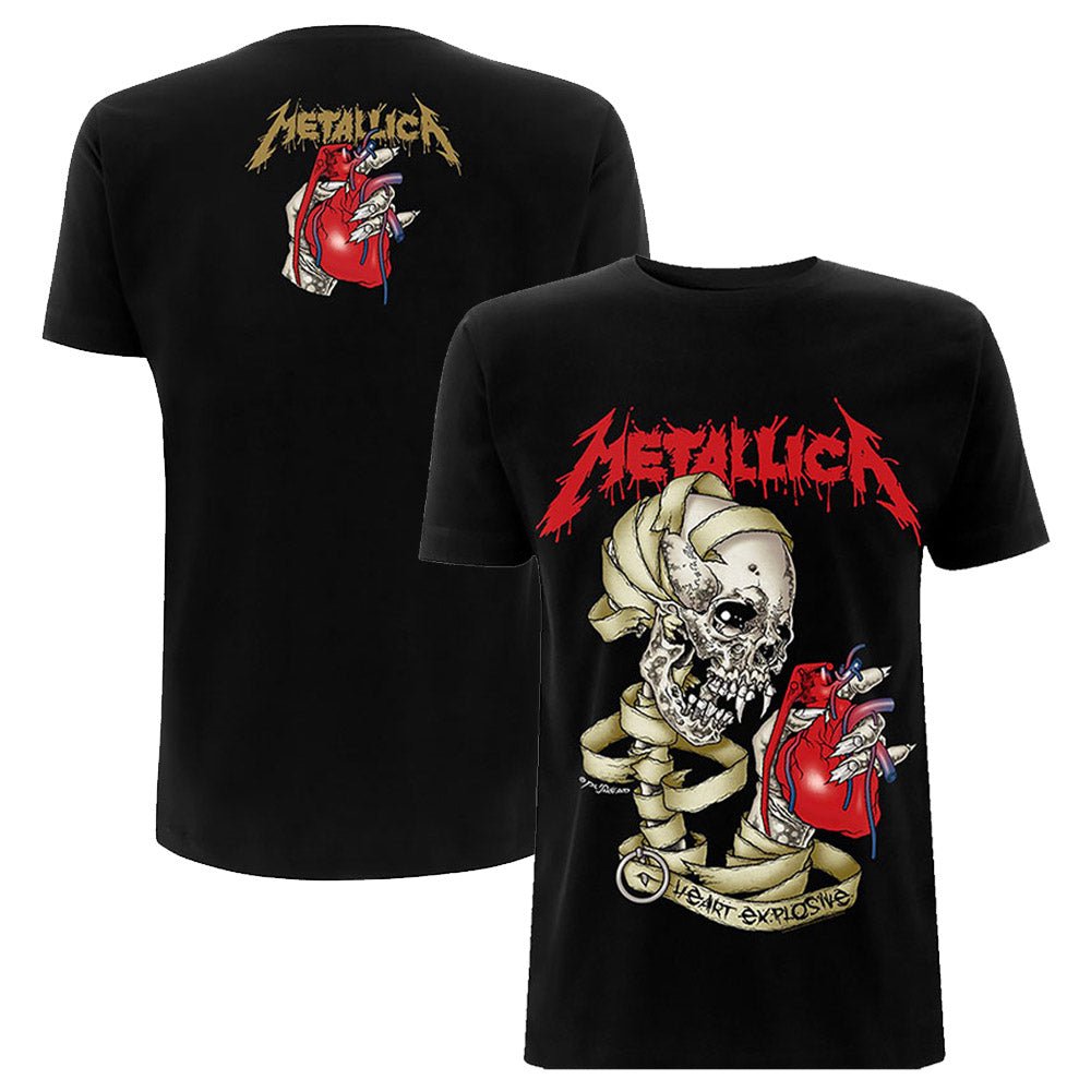 METALLICA メタリカ - Heart Explosive / バックプリントあり / Tシャツ / メンズ - PGS
